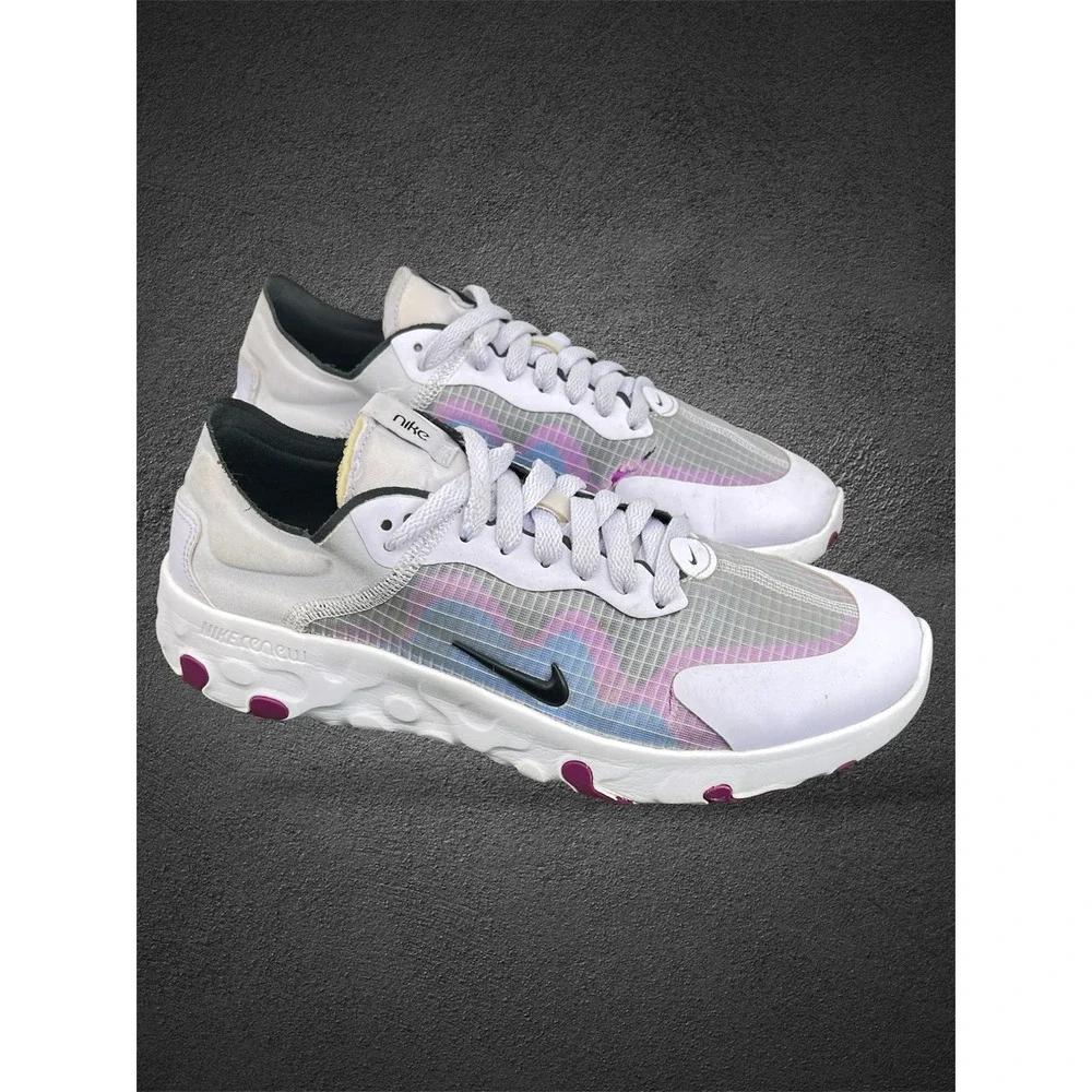 Nike Renew Element 55 White Black Psychic Purple BQ4152-500 Womens 8.5